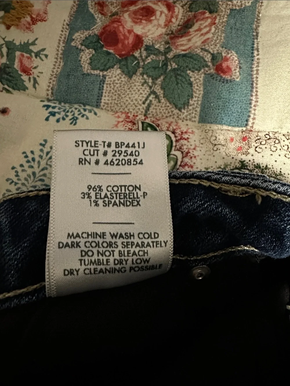 Just Black Dark Blue Flare Jeans - Picture 5 of 8